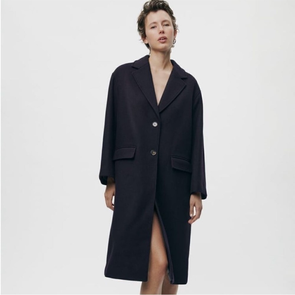 ZARA OVERSIZED WOOL BLEND COAT ZW COLLECTION - Picture 3 of 16